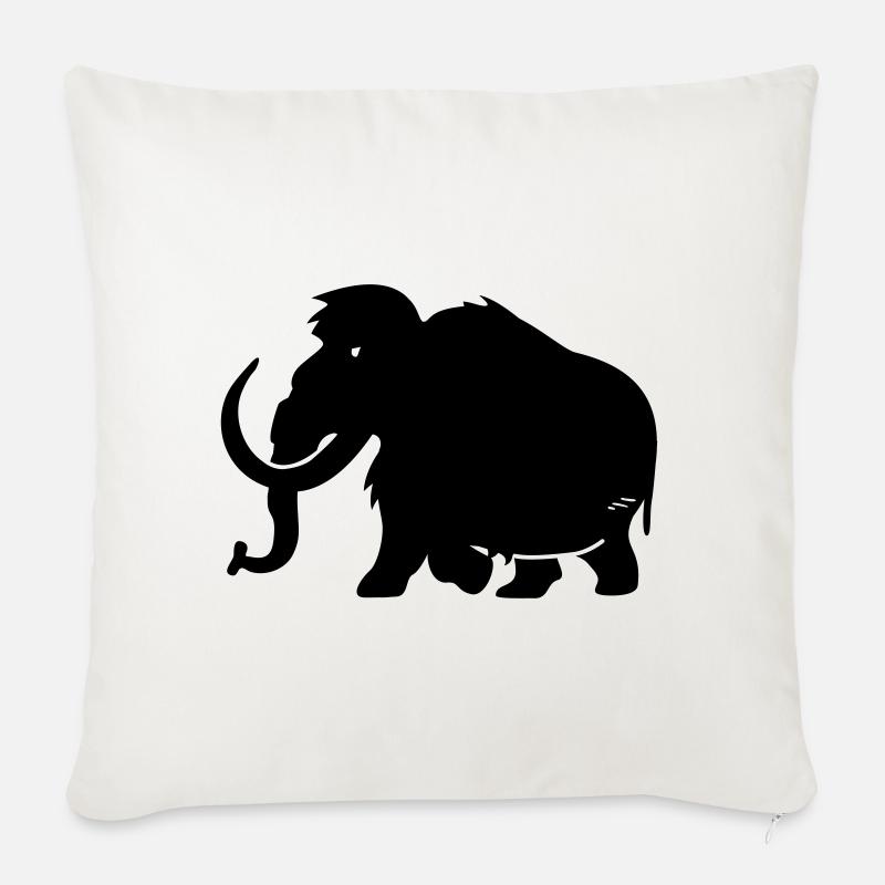 mammouth - Coussin et housse de 45 x 45 cm - blanc nature