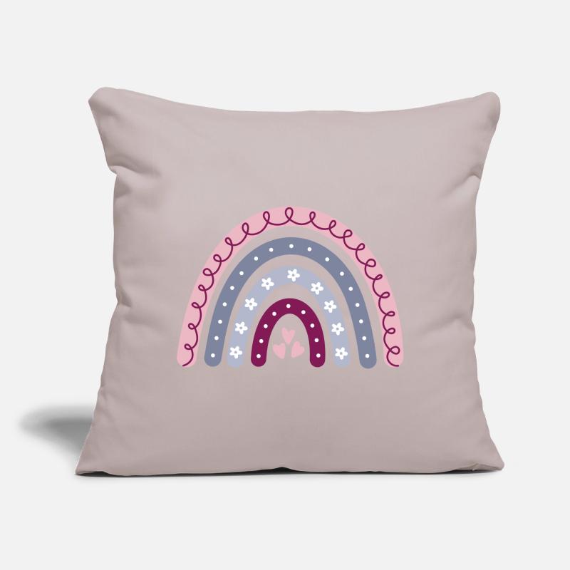Boho Rainbow Sofa pillow with filling 45cm x 45cm