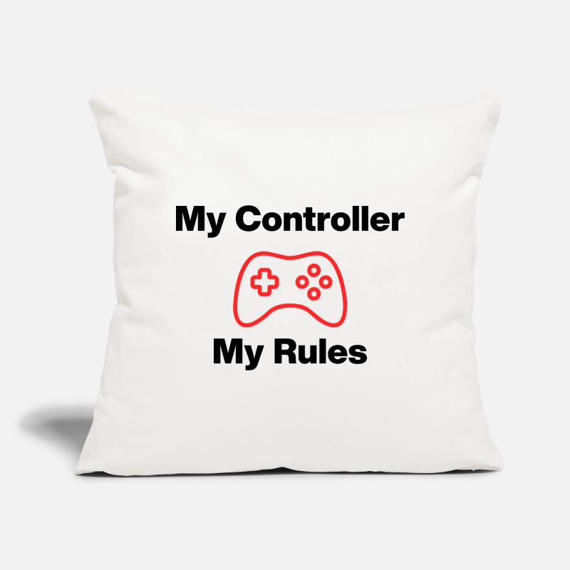 My Controller My Rules, Nerd, Zocker, Meine Regeln Sofa pillow with filling 45cm x 45cm