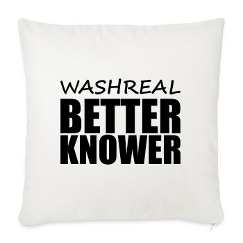 Denglisch - Spruch - lustig - Sofakissen mit Füllung 45 x 45 cm - Naturweiß  - Vorne