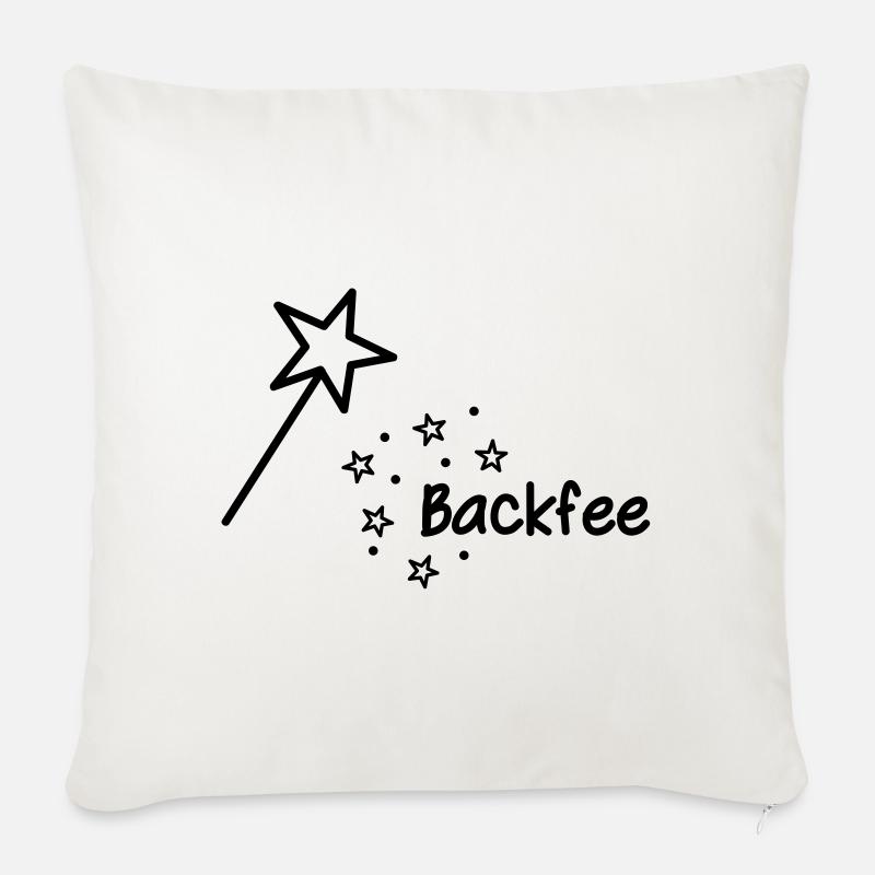 Backfee - Freude am Backen - Sofakissen mit Füllung 45 x 45 cm - Naturweiß 
