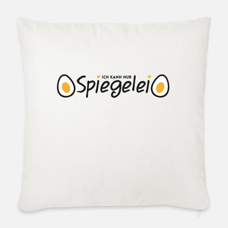 Spiegelei - Sofakissen mit Füllung 45 x 45 cm - Naturweiß 