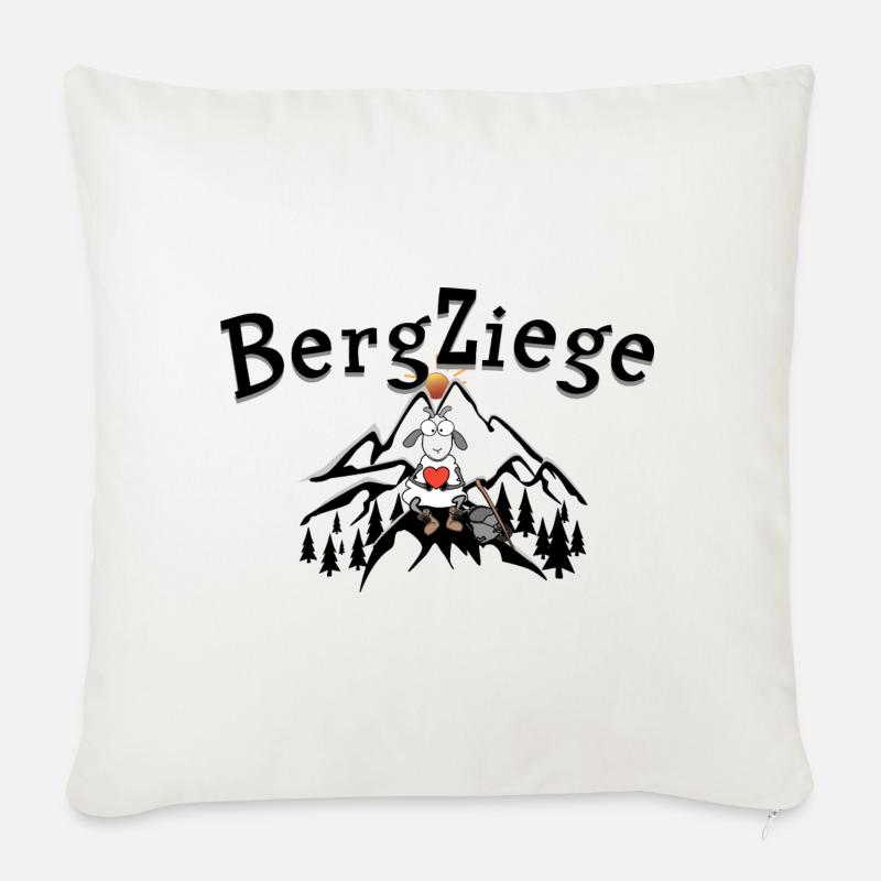 Wander Bergziege - Sofakissen mit Füllung 45 x 45 cm - Naturweiß 