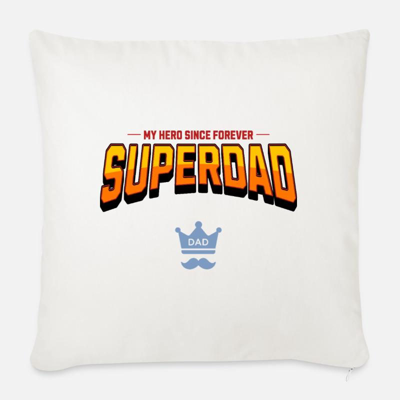superdad - Sofakissen mit Füllung 45 x 45 cm - Naturweiß 