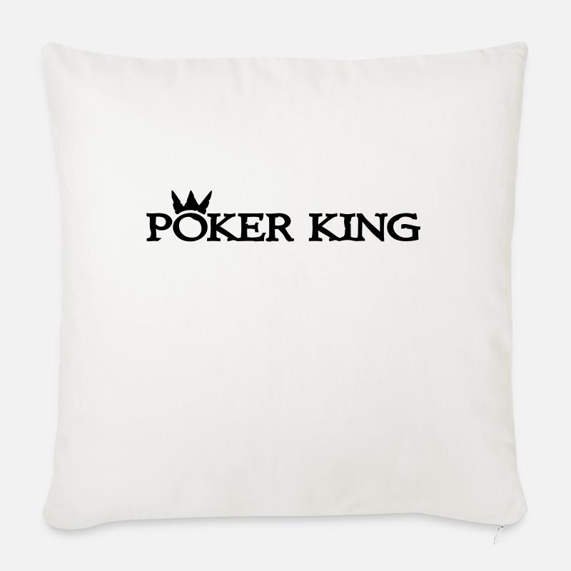 poker - Sofakissen mit Füllung 45 x 45 cm - Naturweiß