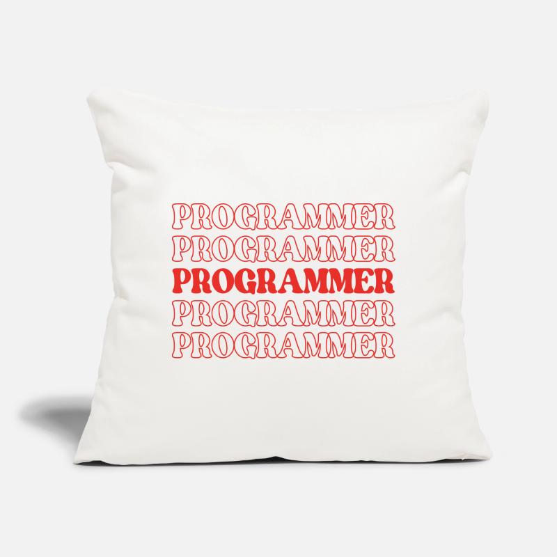Programmeur Codeur Développeur Codeur Ingénieur logiciel Coussin et housse de 45 x 45 cm