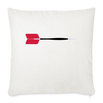 Dart-Pfeil - Sofakissen mit Füllung 45 x 45 cm - Naturweiß  - Vorne