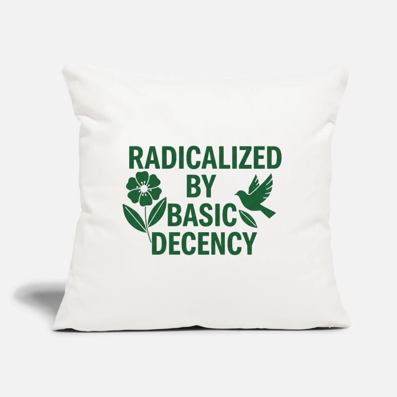 Progressive Values Basic Decency Shirt Sofa pillow with filling 45cm x 45cm