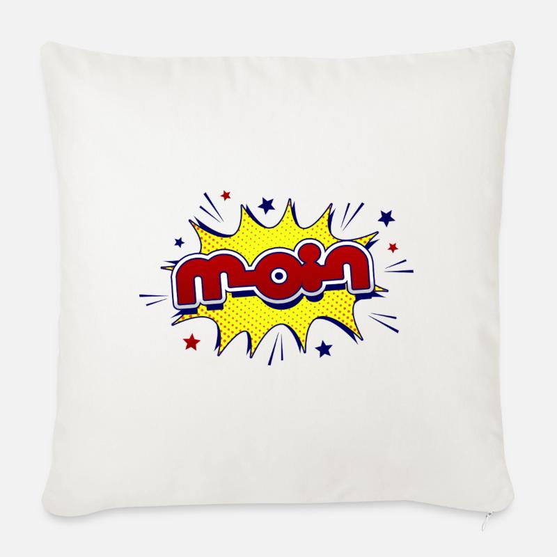 Moin - Sofakissen mit Füllung 45 x 45 cm - Naturweiß 