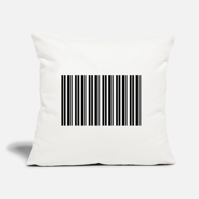 Barcode Strichcode Nerd IT Technik Design Sofakissen mit Füllung 45 x 45 cm