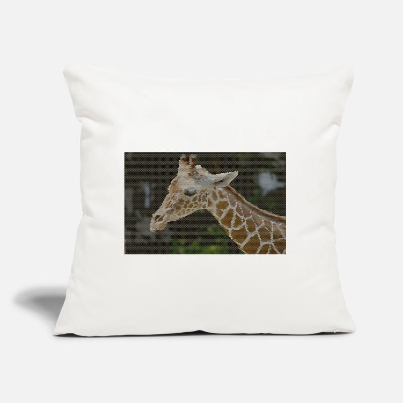 Giraffe with triangle pattern Sofa pillow with filling 45cm x 45cm