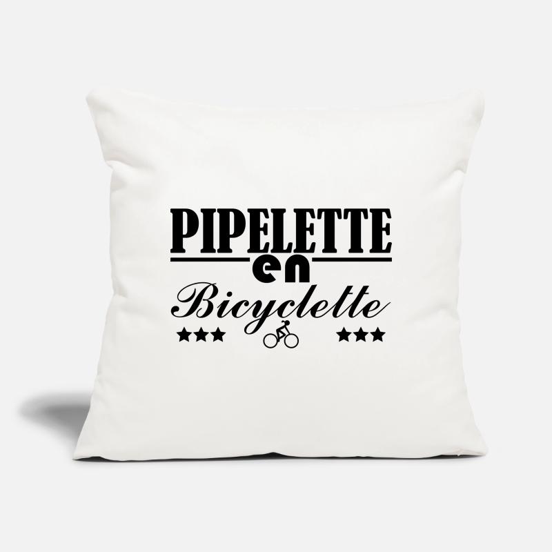 Pipelette on a bicycle Sofa pillow with filling 45cm x 45cm