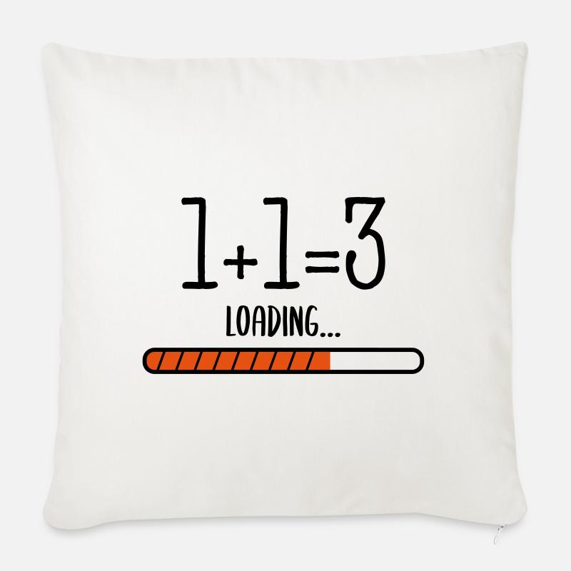 Baby loading - Sofakissen mit Füllung 45 x 45 cm - Naturweiß 