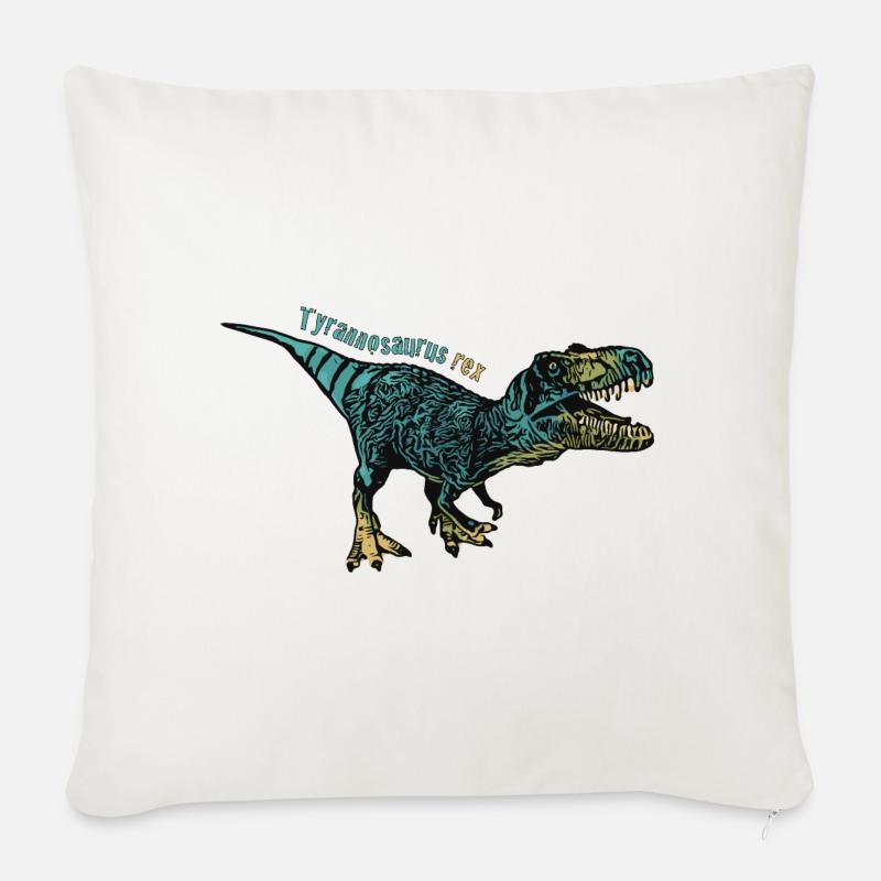 T-Rex - Sofakissen mit Füllung 45 x 45 cm - Naturweiß 