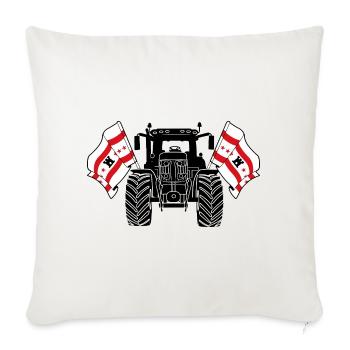 Drenthe_Tractor_Pride - Coussin et housse de 45 x 45 cm - blanc nature - Devant