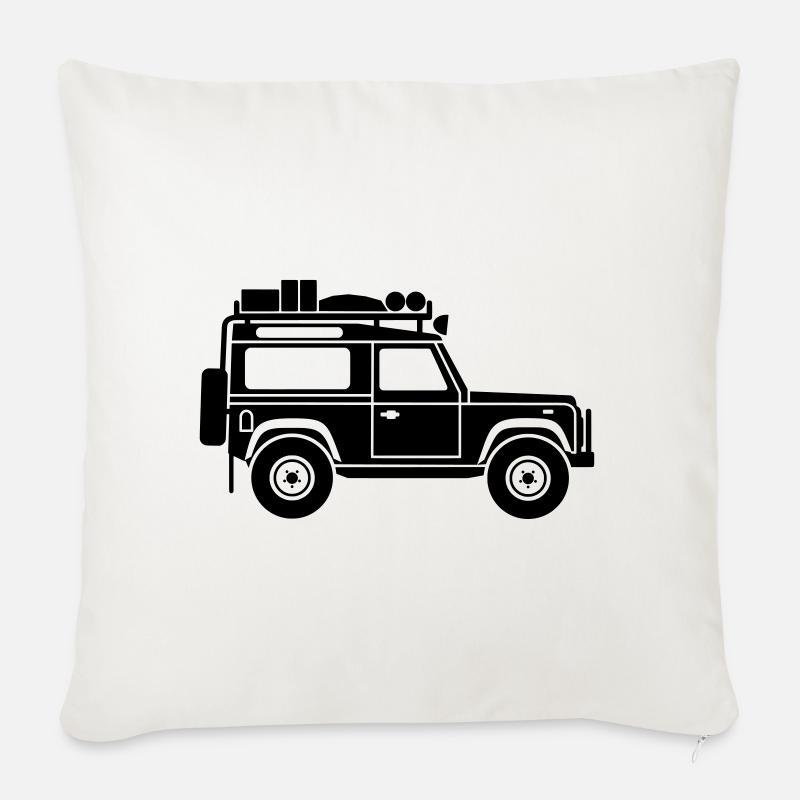 Defender D90 Expedition - Sofakissen mit Füllung 45 x 45 cm - Naturweiß 