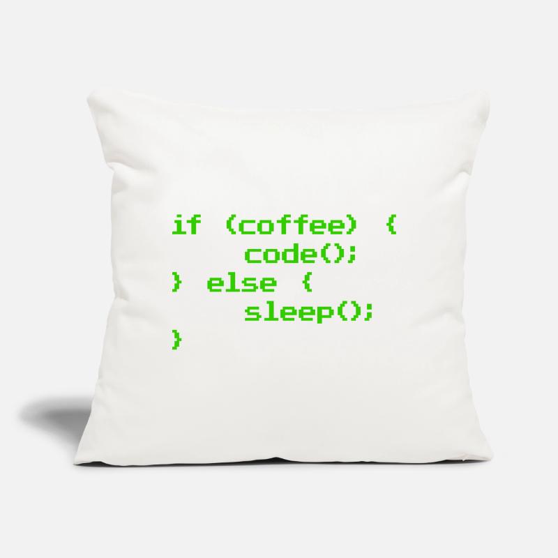 Kein Kaffee Kein Code Programmierer Informatiker Sofakissen mit Füllung 45 x 45 cm