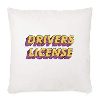 Drivers License Olivia Rodrigo - Sofa pillow with filling 45cm x 45cm - natural white - Front
