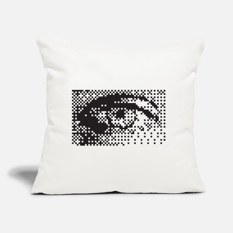Midnight Pixel Eye Pattern Sofa pillow with filling 45cm x 45cm
