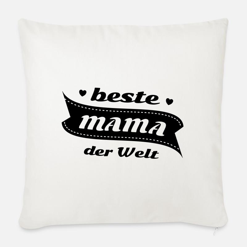 Die beste Mama der Welt - Sofakissen mit Füllung 45 x 45 cm - Naturweiß 