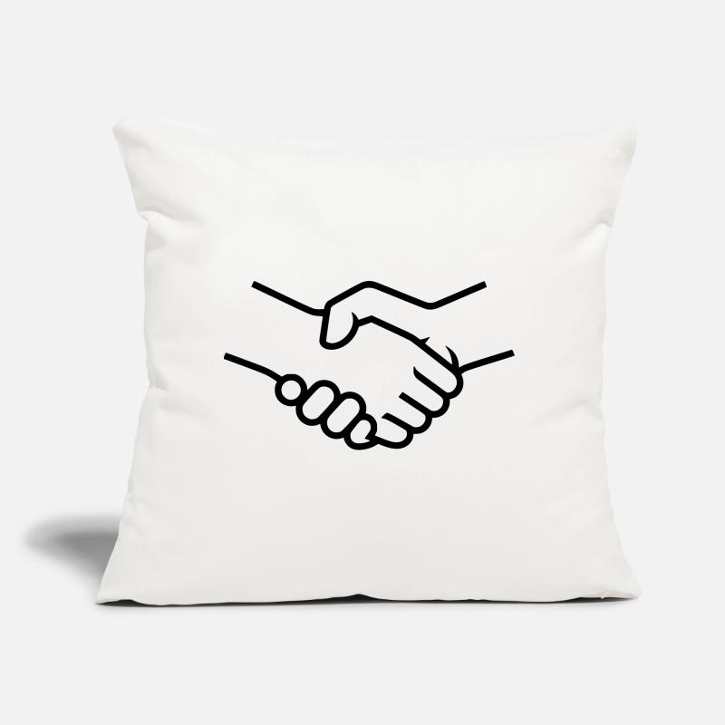 Handshake Hands Teamwork Sofa pillow with filling 45cm x 45cm