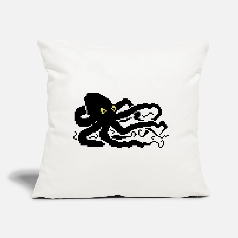 Pieuvre pixel 8 bits Coussin et housse de 45 x 45 cm