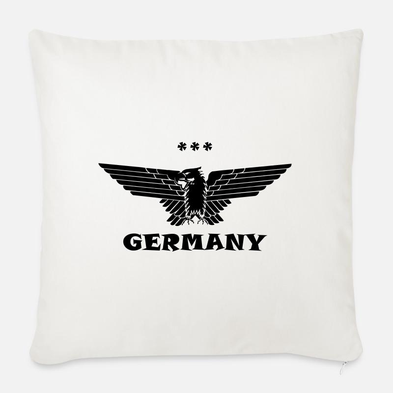 Deutsdchland Adler Germany black - Sofakissen mit Füllung 45 x 45 cm - Naturweiß 