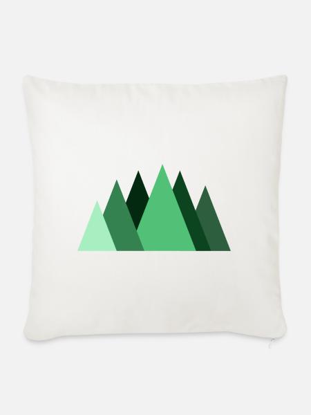 triangle forest - Sofakissen mit Füllung 45 x 45 cm - Naturweiß