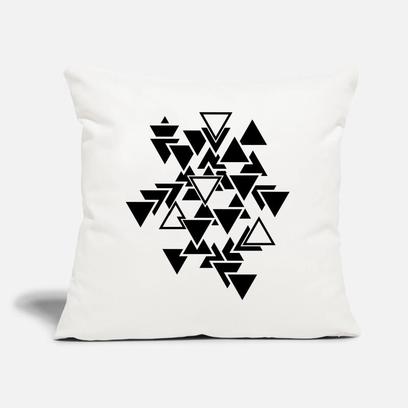 Triangles graphic pattern Sofa pillow with filling 45cm x 45cm