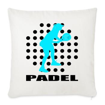 Padel - Sofakissen mit Füllung 45 x 45 cm - Naturweiß  - Vorne