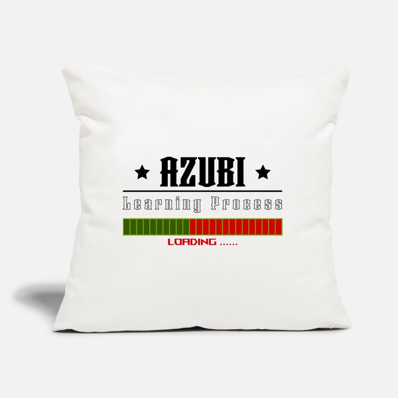 AZUBI learning process loading white tshirt Sofakissen mit Füllung 45 x 45 cm