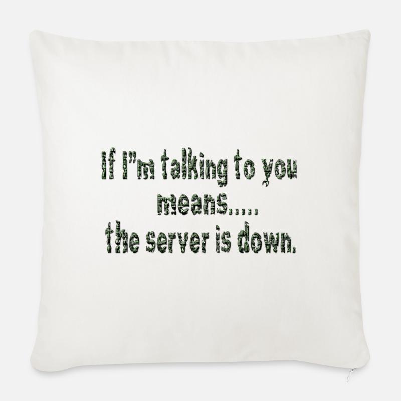 Piratage hacker hacker informatique cybersécurité - Coussin et housse de 45 x 45 cm - blanc nature