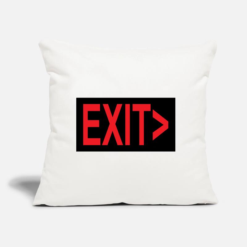 Exit / Exit / Emergency Exit Sofa pillow with filling 45cm x 45cm