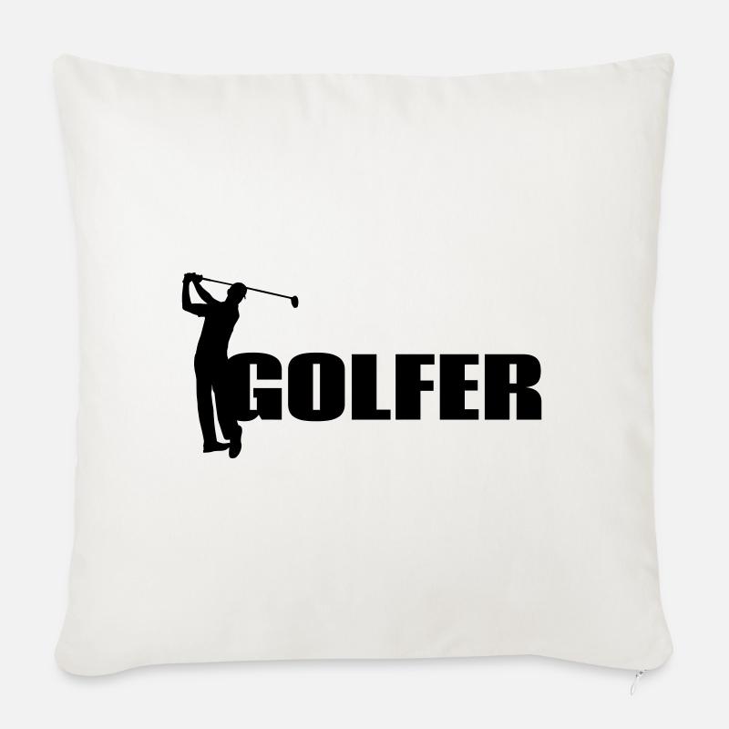 Golfer - Sofakissen mit Füllung 45 x 45 cm - Naturweiß 