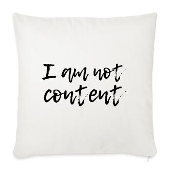 Je ne suis pas content - Script manuscrit émotionnel - Coussin et housse de 45 x 45 cm - blanc nature - Devant