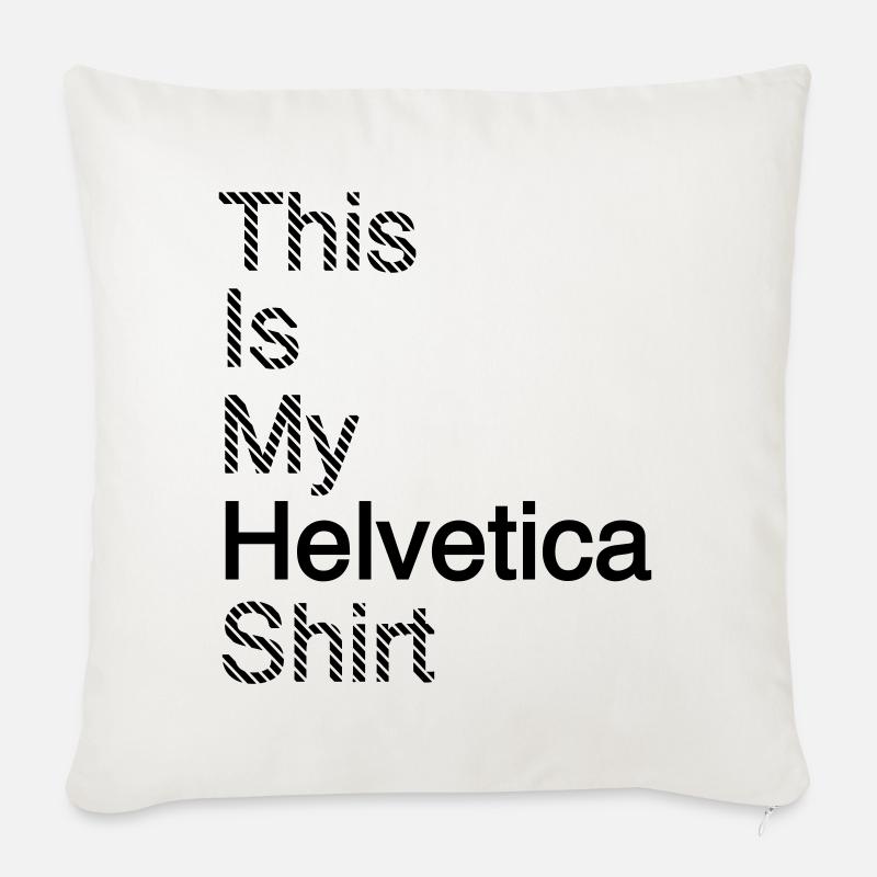 Typografie Shirt Grafikdesign Geschenkindee - Sofakissen mit Füllung 45 x 45 cm - Naturweiß