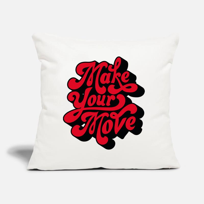 Faites votre amour un script rétro Coussin et housse de 45 x 45 cm