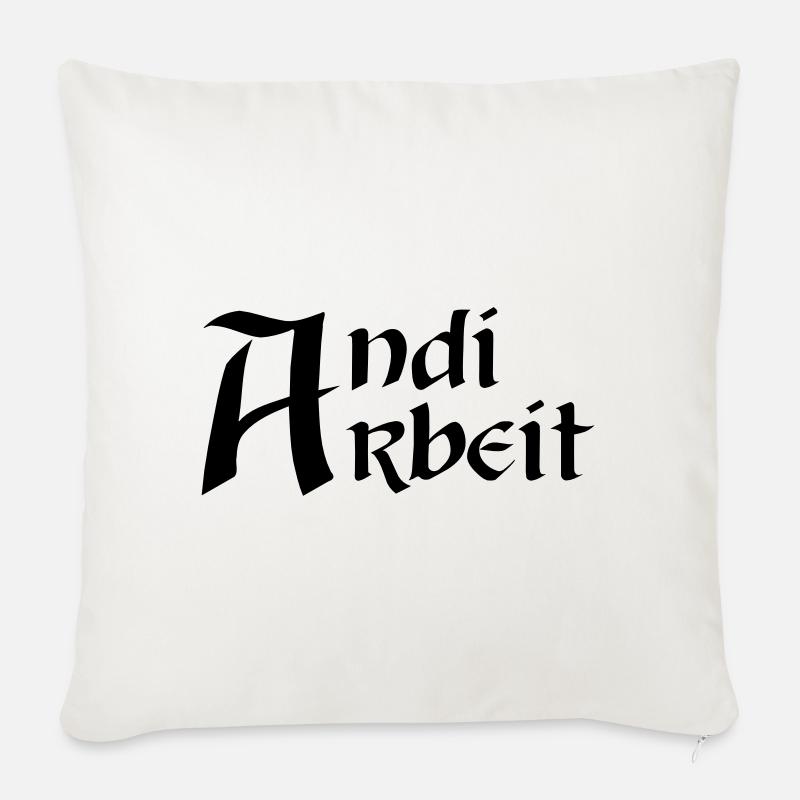 Andi Arbeit - Sofakissen mit Füllung 45 x 45 cm - Naturweiß 