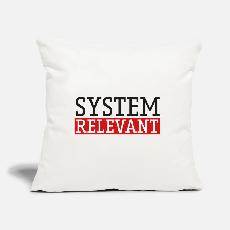 system relevant 2 with red Sofa pillow with filling 45cm x 45cm