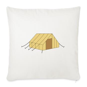 Zelt - Sofakissen mit Füllung 45 x 45 cm - Naturweiß  - Vorne