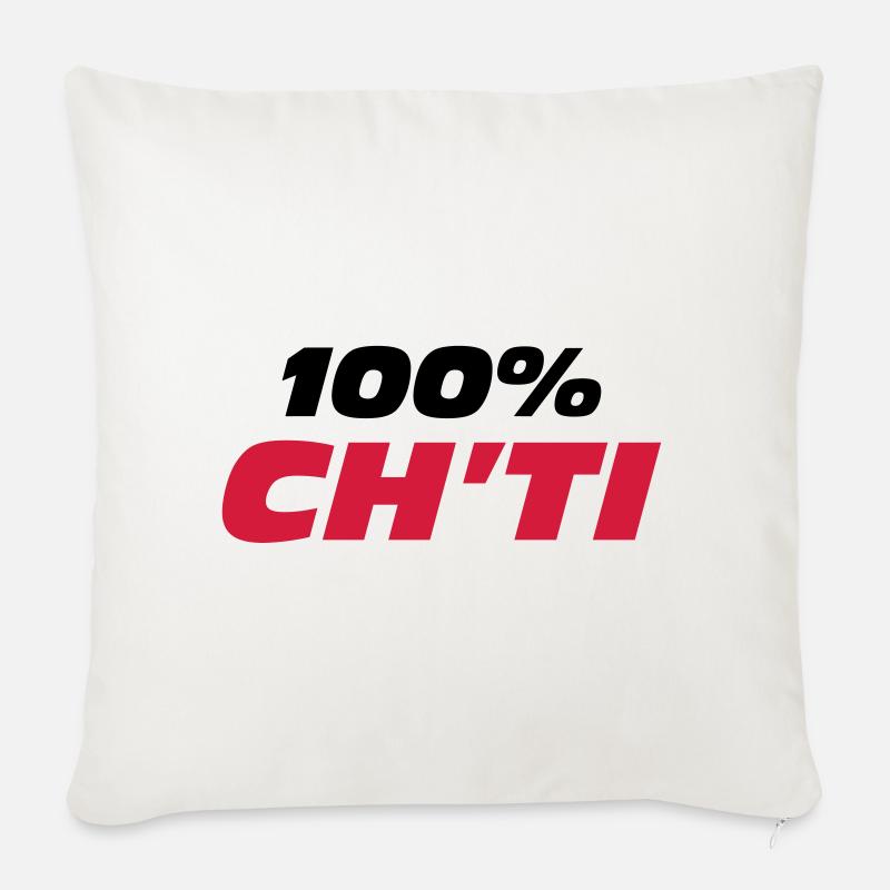 100% Ch'ti - Sofakissen mit Füllung 45 x 45 cm - Naturweiß