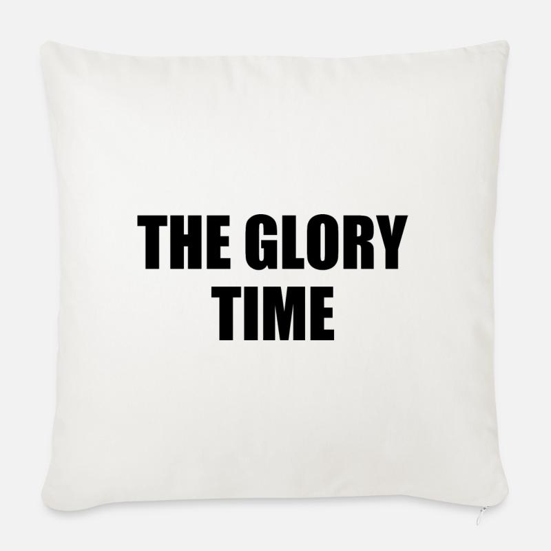 The glory time - Sofakissen mit Füllung 45 x 45 cm - Naturweiß 
