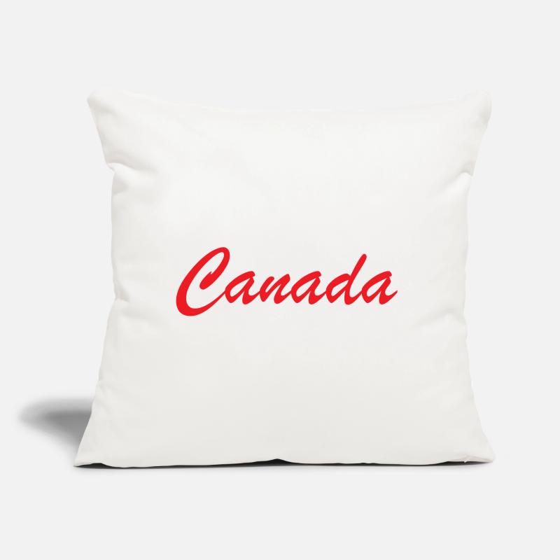 Canada Script Lettering Red Sofa pillow with filling 45cm x 45cm