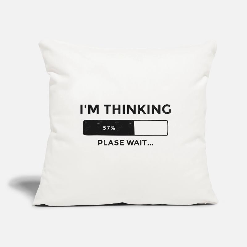 I'm thinking, please wait, Progress bar Sofa pillow with filling 45cm x 45cm