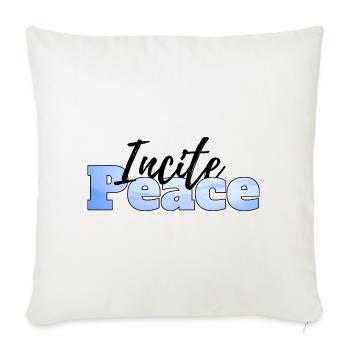 Incite Peace - Sofa pillow with filling 45cm x 45cm - natural white - Front