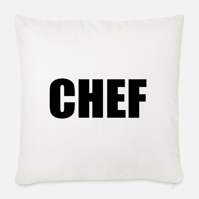 Chef - Sofakissen mit Füllung 45 x 45 cm - Naturweiß 