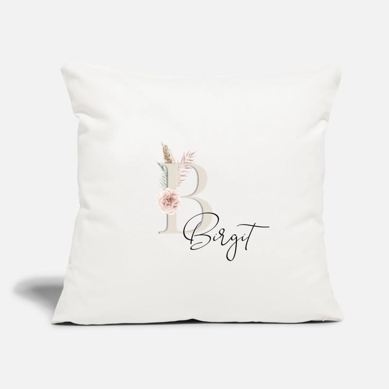 Birgit! Nom Boho Coussin et housse de 45 x 45 cm