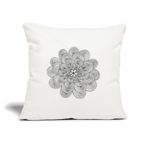 hypnotic flower - Cuscino da divano 45 x 45 cm con riempimento