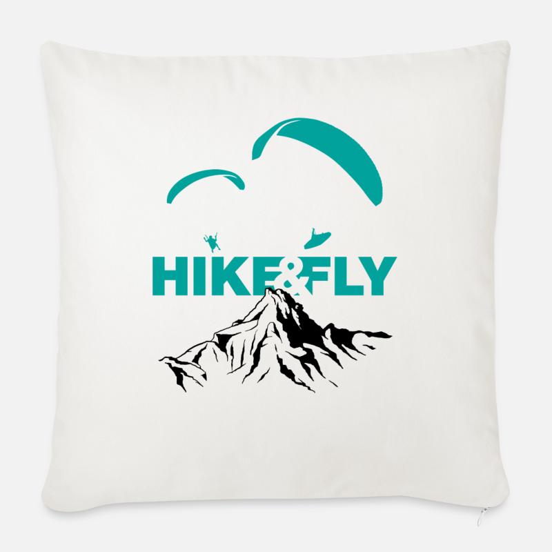 Hike & Fly - Coussin et housse de 45 x 45 cm - blanc nature