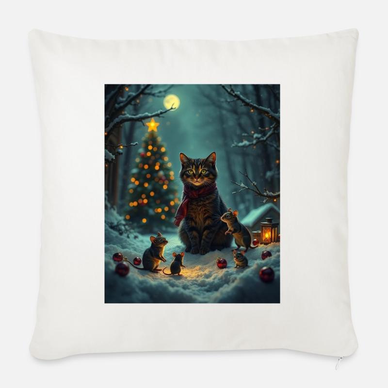 Didimaus - Sofakissen mit Füllung 45 x 45 cm - Naturweiß 